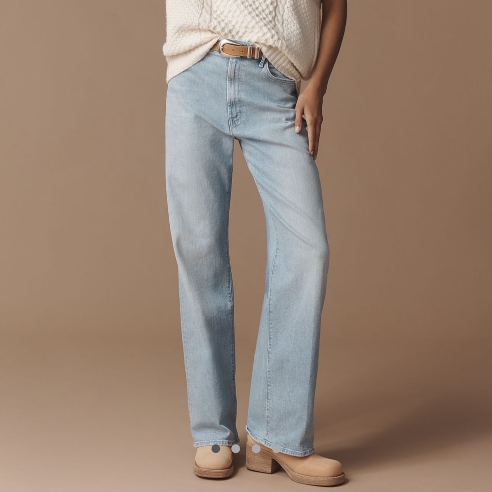 MOTHER Women's Light Blue Straight Leg Jeans